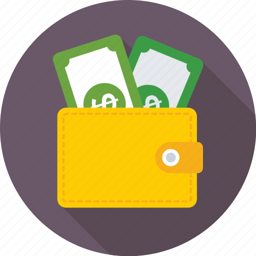 Billfold wallet, cash wallet, money wallet, purse, wallet icon - Download on Iconfinder