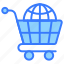 global, shopping, international, worldwide, purchasing, trolley, globe 