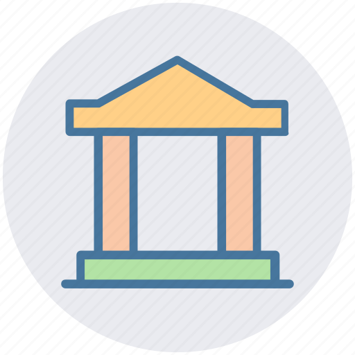 Bank, building, columns, court, finance, finance and business, school icon - Download on Iconfinder