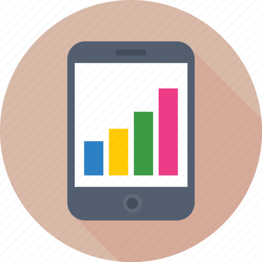 Analytics, graph, infographic, mobile, mobile graph icon - Download on Iconfinder