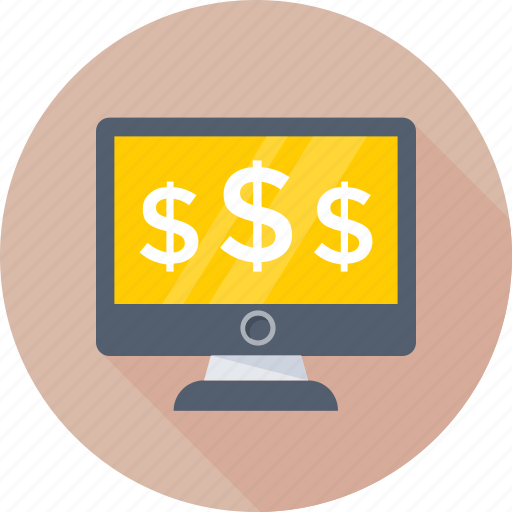 Banking, dollar, earning, monitor, online earning icon - Download on Iconfinder