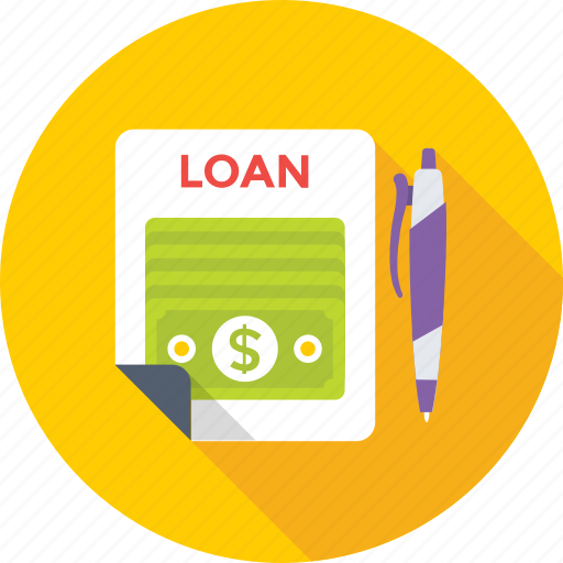 Agreement, loan contract, loan papers, paper, pen icon - Download on Iconfinder