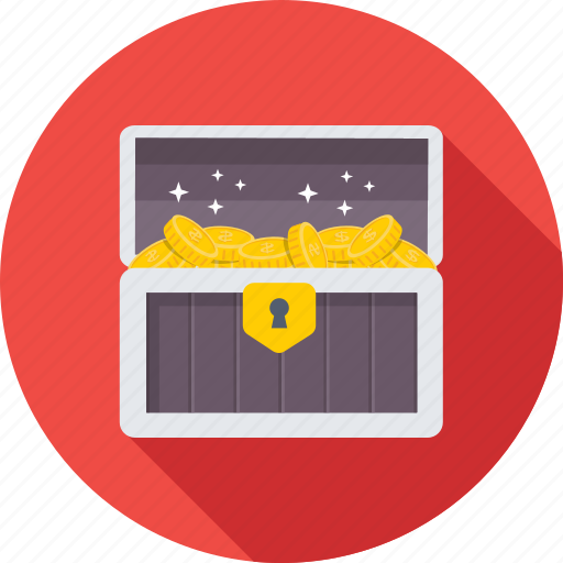 Box, chest, gold trunk, treasure, treasure box, trunk icon - Download on Iconfinder