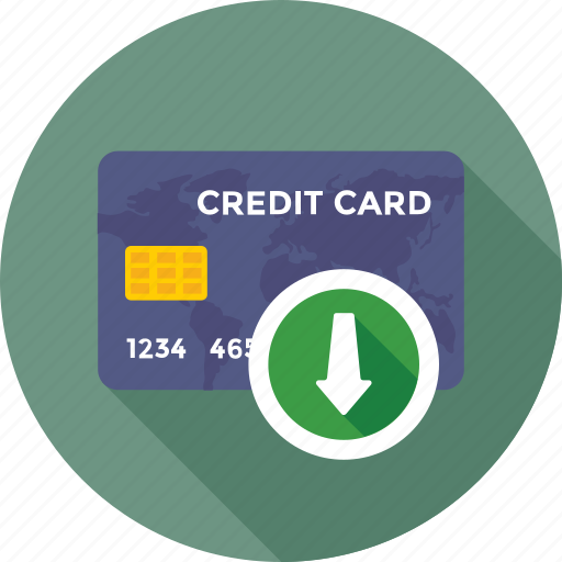 Arrow, credit card, debit card, down, down arrow icon - Download on Iconfinder