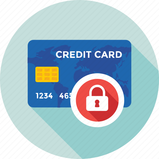 Credit card, defence, lock, locked card, protection icon - Download on Iconfinder