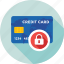 credit card, defence, lock, locked card, protection 