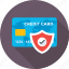 credit card, money protection, secure transaction, security, shield 