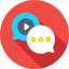 chat balloon, chat bubbles, comments, conversation, media 
