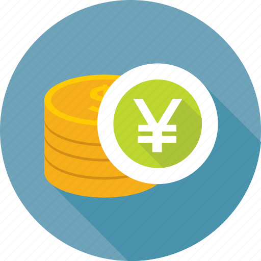 Coins, coins stack, currency coins, saving, yen coins icon - Download on Iconfinder