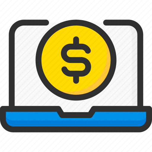 Bank, banking, business, dollar, finance, laptop, pay icon - Download on Iconfinder