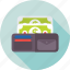 billfold wallet, cash wallet, money wallet, purse, wallet 