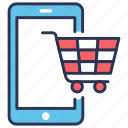 cart, commerce, ecommerce, m, mobile, shopping, smartphone