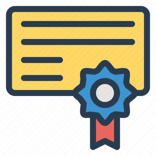 Award, certificate, certified, degree, diploma, document, giftcertificate icon - Download on Iconfinder