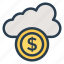 cash, cloud, coin, finance, money, payment, weather 