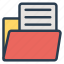 document, extension, filefolder, folder, format, openfilefolder, paper 