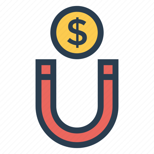 Cash, coin, currency, dollar, finance, magnet, money icon - Download on Iconfinder