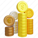 coin, stack, money, cash, currency, profit, bank 