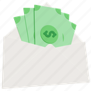 envelope, salary, currency, cash, notes, business, money 