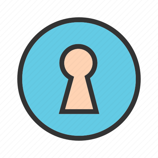 Keyhole, lock, locked, locker, open, secure, security icon - Download on Iconfinder