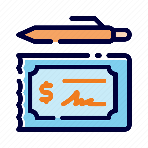 Banking, bill, business, check, cheque, finance, money icon - Download on Iconfinder