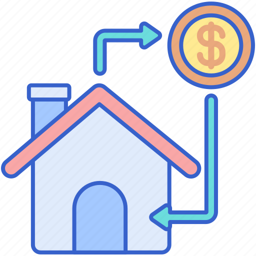 Refinancing, finance, house icon - Download on Iconfinder