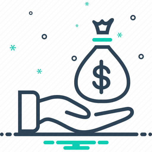 Hand, money, wag, wages, wealth icon - Download on Iconfinder
