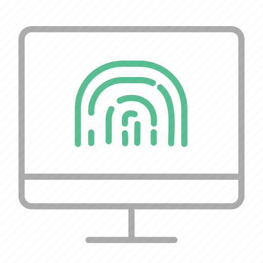 Fingerprint protected, internet banking, mobile banking, secure banking, secure payment, secure transaction icon - Download on Iconfinder