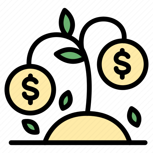 Bankrupt, withered, dollar, plant, recession, finance, economic crisis icon - Download on Iconfinder
