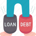 debt, loan, trap, bankruptcy, finance
