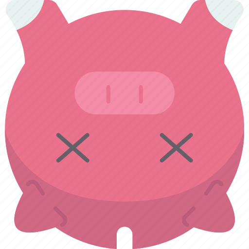 Piggy, bank, money, debt, bankruptcy icon - Download on Iconfinder