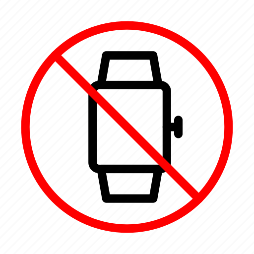 Notallowed, banned, watch, gadget, clock icon - Download on Iconfinder