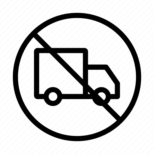 Banned, restricted, notallowed, delivery, truck icon - Download on Iconfinder