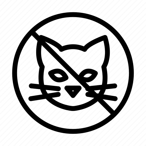 Notallowed, pet, banned, cat, animal icon - Download on Iconfinder