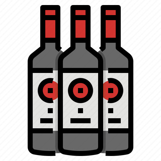 Alcohol, bar, bottle, red, wine icon - Download on Iconfinder