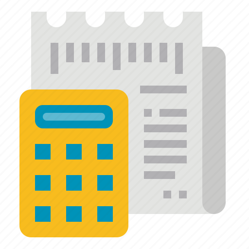 Bill, calculator, cash, financial, payment icon - Download on Iconfinder