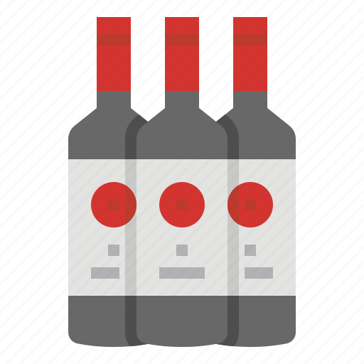 Alcohol, bar, bottle, red, wine icon - Download on Iconfinder