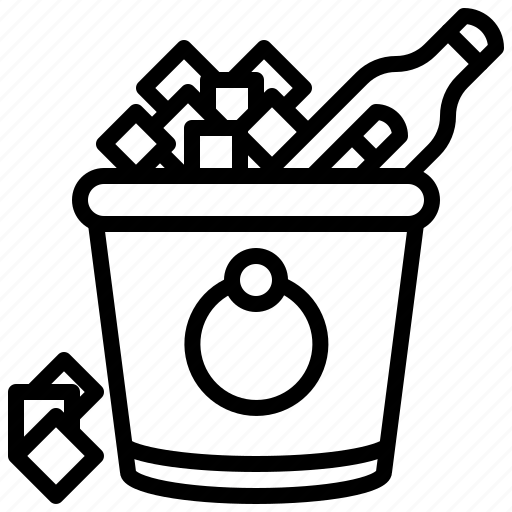 And, box, bucket, cubes, food, ice, restaurant icon - Download on Iconfinder