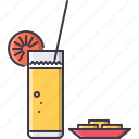 bar, club, glass, juice, orange, party, straw