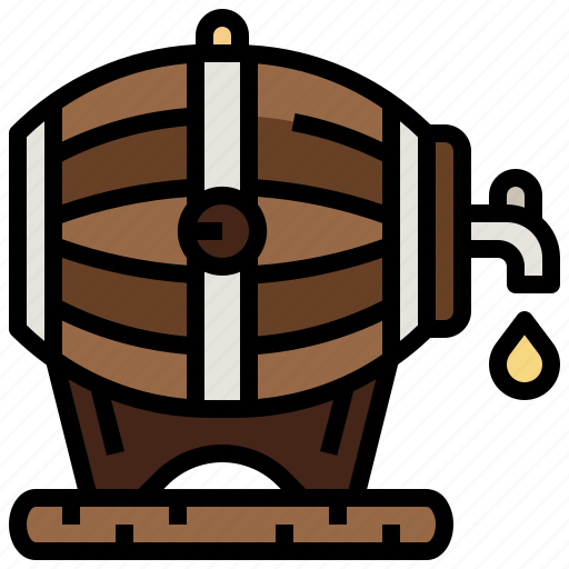 Alcohol, barrel, beer, cask, food, pub, restaurant icon - Download on Iconfinder