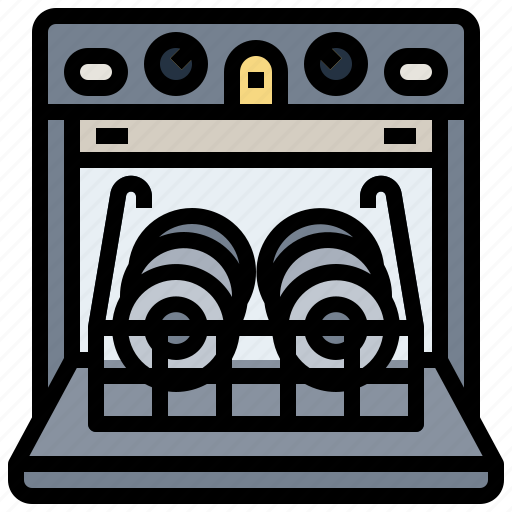 Cleaning, dishwasher, electronics, kitchen, machine, washer, washing icon - Download on Iconfinder