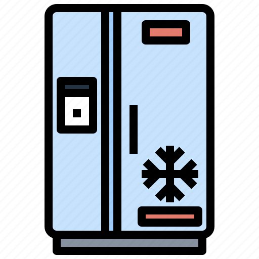 Electronic, electronics, fridge, kitchen, kitchenware, refrigerator icon - Download on Iconfinder