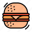 barbecue, food, cook, grilled, bun, burger, meat, hamburger 
