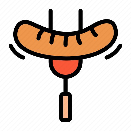 Barbecue, food, cook, grilled, fork, sausage, grill icon - Download on Iconfinder
