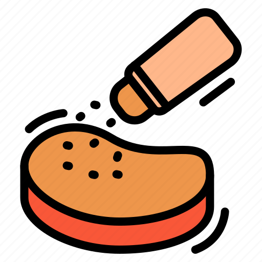 Barbecue, food, cook, grilled, meat, steak, salt icon - Download on Iconfinder