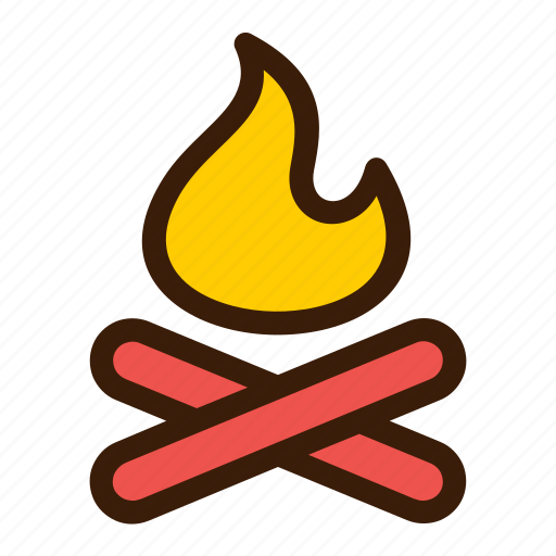 Barbecue, fire, flame, grill, wood icon - Download on Iconfinder