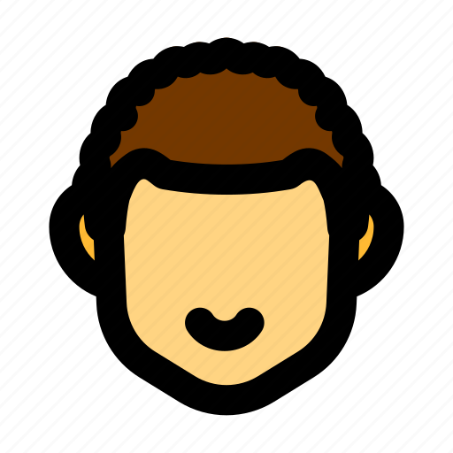 Frizzy, barber, masculine, hair icon - Download on Iconfinder