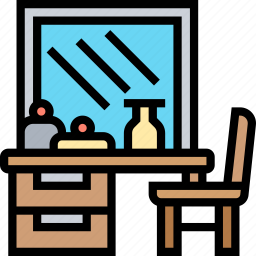 Dressing, table, mirror, makeup, furniture icon - Download on Iconfinder