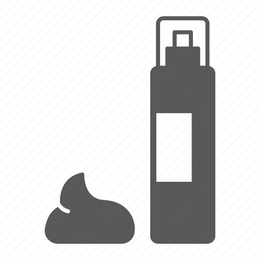 Shave, foam, shaving, cream, face, cosmetic, bottle icon - Download on Iconfinder
