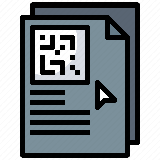 Business, contract, document, finance, paper, qrcode, writing icon - Download on Iconfinder