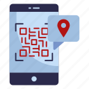 mobile, barcode, qr code, location, qr scan, navigation, pointer